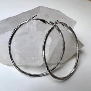 Silver Hoop Earrings